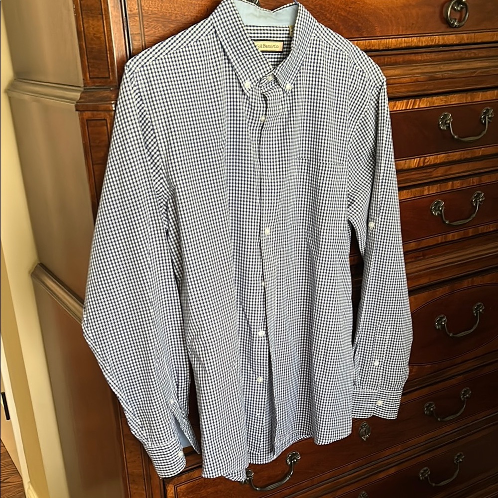 GH Bass & Co Blue Casual Button Down Shirt